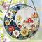 LAOWEIKI 8 Inch Mushroom Suncatcher, Stained Glass Mushrooms Home Decor, Stained Glass Window