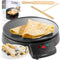 12" Non-Stick Electric Griddle & Crepe Maker, Dual Use Hot Plate with Batter Spreader