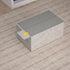 Large 5-Grid Wardrobe Clothes Organizer for Jeans, Pants, Sweaters, Stackable Drawer Organizer with Handles, Gray Linen
