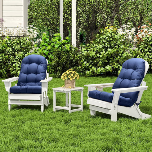 Lucresta 48.8x20.4x4.3, 1 Adirondack Chair Cushion, High Back Patio Cushions with Adjustable Ties, Waterproof Tufted