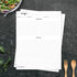 321Done Recipe Paper 8.5x11 White, 50-Pack, Full Page Blank Recipe Paper for Your Own Recipes