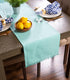 DII Everyday Collection Fringed Solid Table Runner, 14x72, Aqua