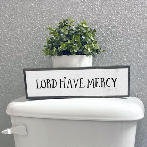 Wood & Metal Southern Sign, Weatherproof Indoor Outdoor Wall Decor, Rustic Charm with "Lord Have Mercy"