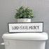 Wood & Metal Southern Sign, Weatherproof Indoor Outdoor Wall Decor, Rustic Charm with "Lord Have Mercy"