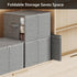 Large Clothes Storage Bins with Sturdy Frame, Foldable Organizer Box for Blankets, Seasonal Clothes, Comforter