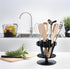 Kuhn Rikon Rotating Honeycomb Utensil Caddy, Black Color