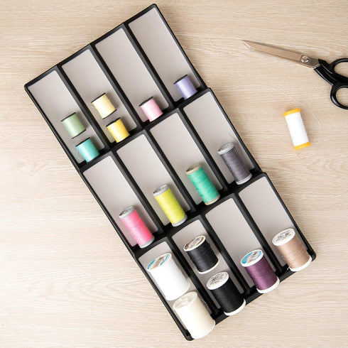Spice Drawer Organizer - 3 Tier Kitchen Spice Rack Organizer for Drawer, Non-Skid Storage Tray