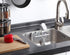 SunnyPoint NeverRust Deluxe Kitchen & Bathroom Sink Sponge Holder Organizer, Adhesive Mount, 7.4 x 3.3 x 2.75 Inch