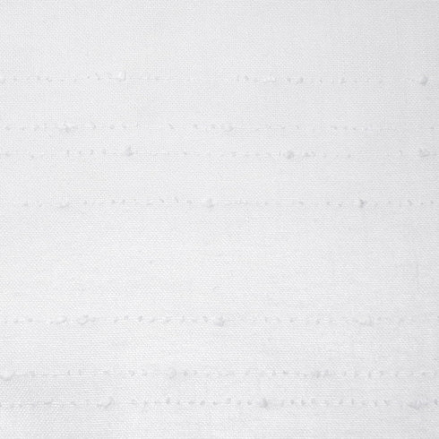 Clean Window Textured Slub Stripe Anti-Dust Allergy/Pet Friendly Sheer Curtain Panel, White, 52" W x 84" L