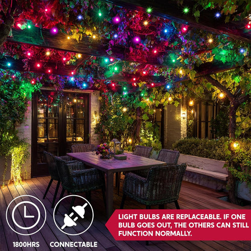 Lights,100 Count 21.4FT Joiedomi Multicolor Christmas String Christmas Fairy Tree Lights Plug in for Indoor Outdoor
