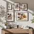 4x6 4x6 3x5 Picture Frame Natural Walnut Solid Wood Photo Frame from CA-USA with Tempered Glass, Handcrafted Wooden