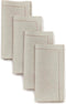 D'Moksha Homes Natural Linen Napkins Set of 4, Classic Hemstitch 100% Pure Linen Dinner Napkins, 20 x 20 Inch