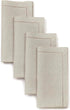 D'Moksha Homes Natural Linen Napkins Set of 4, Classic Hemstitch 100% Pure Linen Dinner Napkins, 20 x 20 Inch