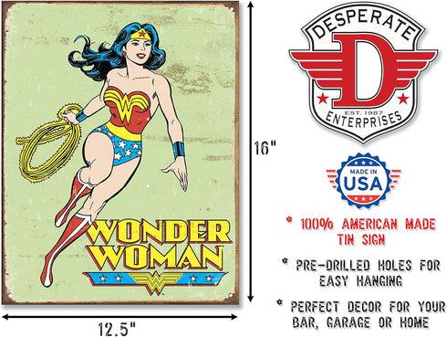 Wonder Woman Metal Tin Sign
