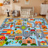 DINSUMRUG (59X39.4 INCH, Car Rug for Kids, Car Play Mat Carpet, Extra Non-Slip Traffic Road Rug for Kids, City Map