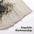 Tollpiz Linen Tier Curtain Rod Pocket, Semi Sheer Half Kitchen Curtains, Light Filtering Thick Drape, 30 x 36 inches,