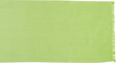 DII Everyday Collection Fringed Solid Table Runner, 14x72, Green