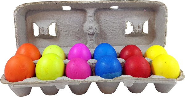 Silly Rabbit Confetti-Filled Eggs in Assorted Colors Made from Real Eggshells (Cascarones) - Bright Colorful Easter Eggs
