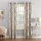 Sun Zero Regina Floral Watercolor Grommet Curtain Panel, Energy Efficient, 40" x 84", Linen