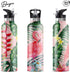 Stainless Steel Water Bottle with Straw, Wide Mouth Double Insulated, Cute Flamingo Gifts for Women, Leak Proof Lid, 25