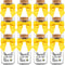 Ethisa Vintage 12 Pack Bee Party Favor Glass Bottles with Ribbons and