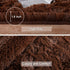 5x8 HOMORE Brown Rugs for Living Room, Feet Fluffy Shag Area Rug for Bedroom, Super Soft Coffee Rugs for Room Decor
