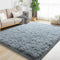 AAFKK 5x7 Area Rugs for Living Room, Grey Fluffy Shaggy Rug Soft Carpets,