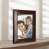 Malden International Designs Burl Wood Walnut Picture Frame, 5x7, Wooden with Black Border