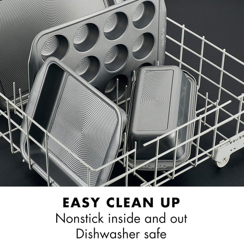 Circulon Nonstick Baking Pan, Round 9 Inch Cake Pan - Gray Nonstick Bakeware