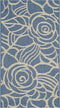 SAFAVIEH Courtyard Collection 2' x 3'7" Blue/Beige CY5141C Waterproof Indoor/Outdoor Easy-Cleaning Accent Rug for Patio
