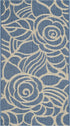 SAFAVIEH Courtyard Collection 2' x 3'7" Blue/Beige CY5141C Waterproof Indoor/Outdoor Easy-Cleaning Accent Rug for Patio