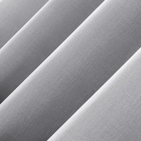Sun Zero Columbia 2-Pack Thermal Energy Saving Blackout Curtain Panels, 100% Blackout, 50" x 63", Silver