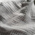 KyraHome 100% Organic 90"x104" King Cotton Blanket, Plant Dyed, Lightweight Gauze Muslin for Summer, Light Grey