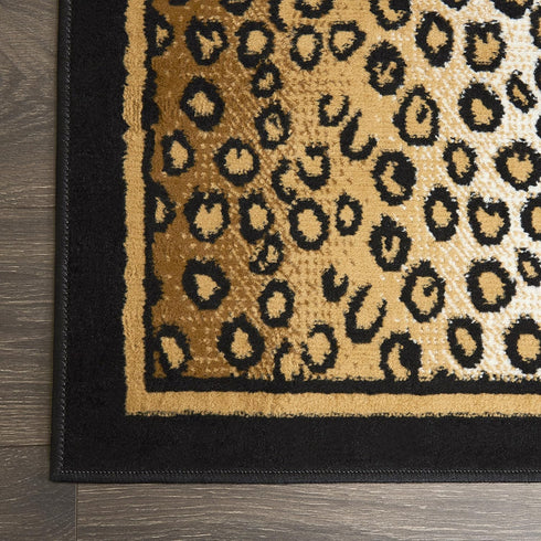 Home Dynamix Zone Daliah Area Rug, 21"x35", Graphic/Print Ebony