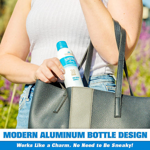 Flask(16 oz GoPong Aluminum Spray Bottle Sunscreen Total) - Hidden Alcohol Travel Flasks Secret Liquor Containers