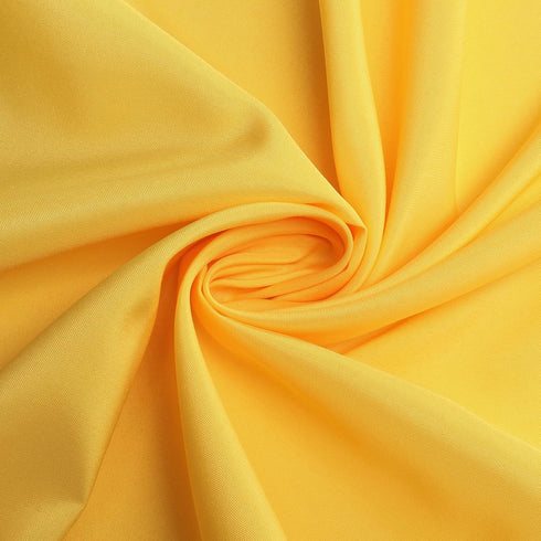 sancua 60 Inch Round Tablecloth - Water Resistant, Washable Polyester Table Cover for Dining, Buffet, Camping, Yellow