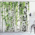 Ambesonne Woodland Shower Curtain, Birch Trees in The Forest, 69" W x 70" L, Cloth Fabric Bathroom Decor