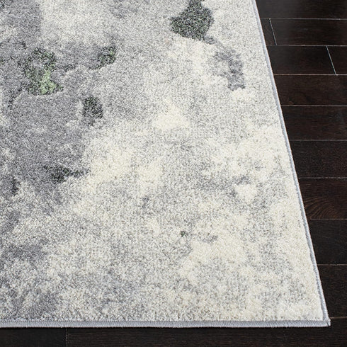 2'6" 4', (ADR134F) SAFAVIEH Adirondack Collection Accent Rug - x Green & Grey, Modern Abstract Design, Non-Shedding