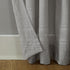 No. 918 Tayla Crushed Texture Semi-Sheer Curtain Panel, 50" x 120", Gray, Rod Pocket