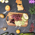 Khaya Wood Cutting Board, Japanese Style Wooden Chopping Board with Juice Groove & Handle Hole for Charcuterie