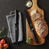 Marco Almond Kitchen Knife Set, KYA38 12-Piece Stainless Steel Cooking Knives Set with Covers