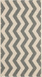 SAFAVIEH Courtyard Collection Accent Rug 2' x 3'7", Grey & Beige, Non-Shedding, Easy Care, Indoor/Outdoor Washable