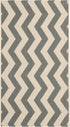 SAFAVIEH Courtyard Collection Accent Rug 2' x 3'7", Grey & Beige, Non-Shedding, Easy Care, Indoor/Outdoor Washable