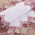 14x20 Set 2 (Set 2, White Dark Red Linen Lace Placemats of Coffee Table Topper Dresser Scarf Place Mats of Dark Red)