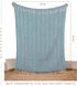 RAJRANG Rustic Throw Blanket - Decorative Tassel Cotton Throws, Geometric Woven Soft Patio Comfy Blankets Teal Blue