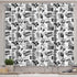 Ambesonne Movie Kitchen Curtains - Vintage Film Cinema Motion Camera Action Print, 2 Panel Set, 55" X 39"
