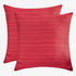 The White Petals Christmas Red Euro Pillow Covers, Faux Silk, 26x26 inch, Pack of 2