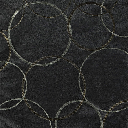 ECLIPSE Meridian Modern Blackout Thermal Grommet Window Curtain, Black, 42 in x 84 in, 1 Panel for Bedroom or Living