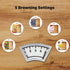 Simple Deluxe Stainless Steel Toaster, 2 Slice, Extra Wide Slot & Removable Crumb Tray, 5 Shade Options,