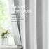 Windows,Grommet 2 52" 54" Jubilantex Light Grey Linen Full Blackout Curtains for Bedroom Burlap Style Light Blocking